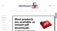 Desktop Screenshot of montessori123.com